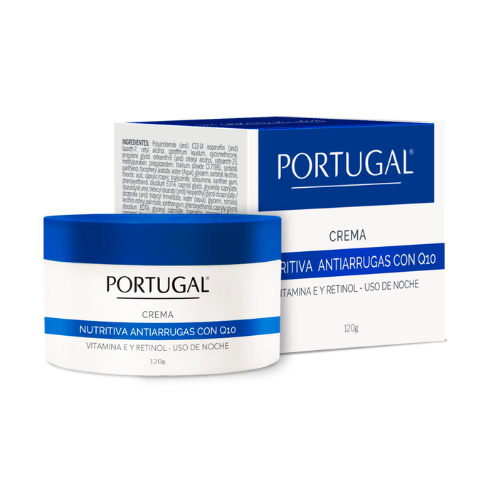 Crema Facial Antiarrugas Nutritiva Q10 120 g.